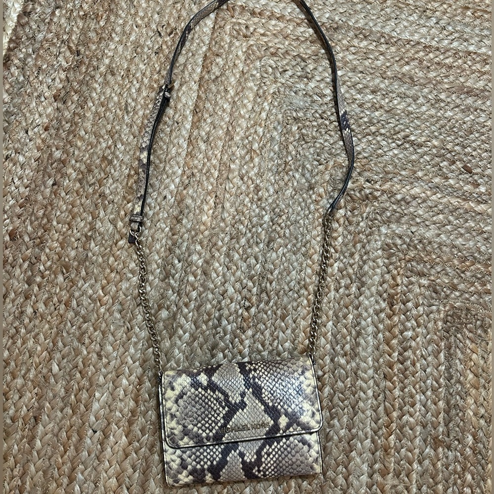Snake Print Crossbody Michael Kors
